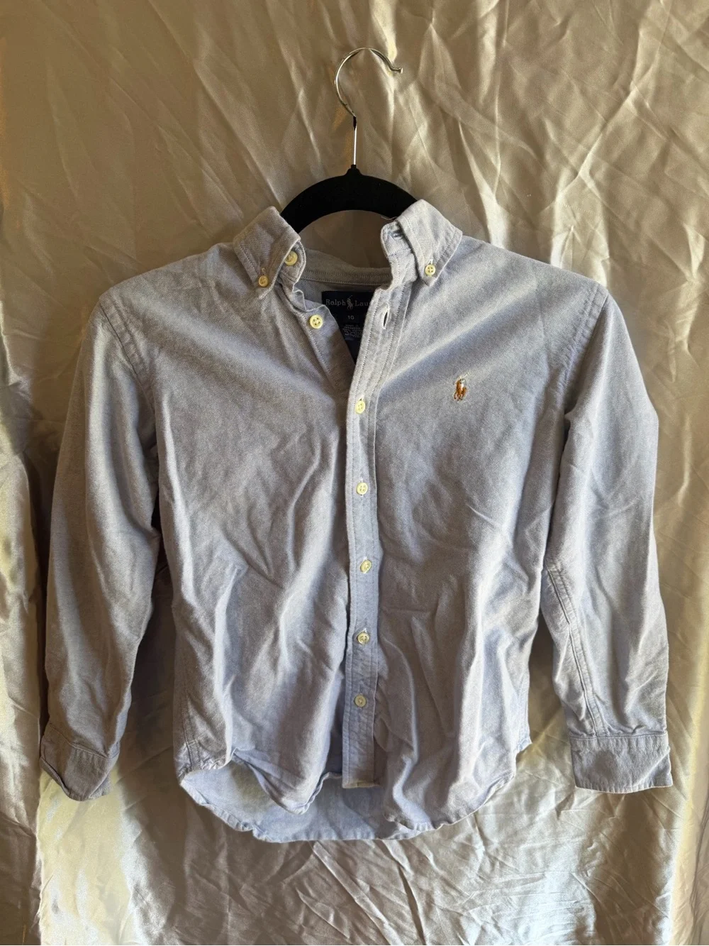 Polo Ralph Lauren Long Sleeve Oxford Button Up Kids Size 10
